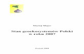 Stan geoekosystemów Polski w roku 2007 - gios.gov.pl · przyrodnicza, która składa si z podsystemów: atmosfera, biosfera, pedosfera, litosfera, ę ... 50 i 100 cm w profilu gleby