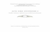 ACTA IURIS STETINENSIS 6 - wpiaus.pl · udziałowe w spółkach handlowych, odpowiedzialność za zobowiązania, rozdziel-ność majątkowa z wyrównaniem dorobków. ... 4 O użyteczności