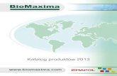 Katalog produktów 2013 - BioMaxima S.A. Centrum Mikrobiologii … · • Krzywe kalibracyjne liniowe i nieliniowe, jedno-, dwu- i wielopunktowe • Kontrola jakości – wykresy