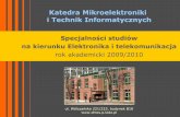Katedra Mikroelektroniki i Technik Informatycznychneo.dmcs.pl/specjalnosci/dokumenty/prezentacja_kmeiti_2009_eit.pdf · Przyrządy półprzewodnikowe Budowa i działanie Poprawne
