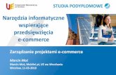 Narzędzia informatyczne wspierające przedsięwzięciaanabiz.pl/data/files/niwzpe.pdf · Narzędzia informatyczne wspierające przedsięwzięcia e-commerce ... Systemy wspomagające