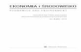 EKONOMIA i ŚRODOWISKO - ekonomiaisrodowisko.pl 24.pdf · Łukasz Kolendo, Regionalna analiza przydatności terenów do rozwoju energetyki wiatrowej w świetle wybranych uwarunkowań