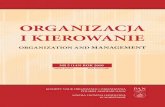 ORGANIZACJA I KIEROWANIE - Kolegiakolegia.sgh.waw.pl/pl/KZiF/czasopisma/oik/numery/Documents/2010_NR... · Redaktor prowadzący: Stanisław Konarski, tel. 22 564 94 88, e‑mail: