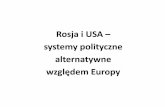 Rosja i USA systemy polityczne alternatywnewszechnica1.home.pl/repository/0188/rosja_i_USA.pdf · Kozłowski, Ameryka współczesna. Pejzaż polityczny i społeczno-gospodarczy, Lublin