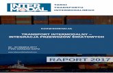 TRANSPORT INTERMODALNY - akademor.webd.pl · konferencja transport intermodalny – integracja przewozÓw Światowych targi transportu intermodalnego 22 - 23 marca 2017 ptak warsaw