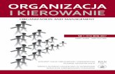 ORGANIZACJA I KIEROWANIE - Kolegiakolegia.sgh.waw.pl/pl/KZiF/czasopisma/oik/numery/Documents/2017_NR... · Publikacja dofinansowana przez Ministerstwo Nauki i Szkolnictwa Wyższego
