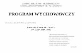 PROGRAM WYCHOWAWCZY - sp1.lukow.pl · Praca dydaktyczna, wychowawcza i opiekuńcza to elementy, które muszą stanowić ... wyrównawczych, korekcyjno –kompensacyjnych, logopedycznych,