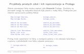 Przyk lady prostych zdan´ i ich reprezentacja w Prologusequoia.ict.pwr.wroc.pl/~witold/ai/ai_prolog_s.pdf · Prolog poszukuje odpowiedzi na zadawane pytania dopasowuja ... Taki formuly