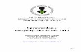 Sprawozdanie merytoryczne za rok 2013 - rceeplock.nazwa.plrceeplock.nazwa.pl/files/rcee/sprawozdania/spr_meryt_2013.pdf · str. 1 STOWARZYSZENIE REGIONALNE CENTRUM EDUKACJI EKOLOGICZNEJ