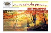 GAZETKA SZKOLNA - zspig.plzspig.pl/downloads/gazetkawrzesien2016.pdf · Po okolicy w białych kołnierzykach Brzozy odchodzą - za las - samotnie ... Dnia 30 września w naszej szkole