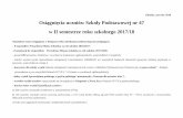 Osiągnięcia uczniów Szkoły Podstawowej nr 47 w II ...sp47wop.pl/szamsziadadv/wp-content/uploads/2018/06/Sukcesy-SP47... · – 9 stypendiów Prezydenta Miasta Gdańska za rok
