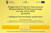 Regionalny Program Operacyjny Województwa Podkarpackiego ... · Struktura projektu RPO WP 2014-2020 13 . Porównanie udziałów w alokacji EFRR i EFS w perspektywie 2007-2013 oraz