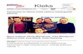 Kleks - Junior Media - spkomorsk.plspkomorsk.pl/wp-content/uploads/2016/11/kleks1.pdf · Wystarczy z tylko trochę dobrych chęci. Gdyby Pani mogła, co zmieniłaby Pani w naszej