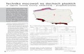 Technika mocowań na dachach płaskich - ABC-dachy.plabc-dachy.pl/pdfy/20-23.pdf · Norma PN-EN 1991-1-4:2008 dzieli ob-szar Polski na trzy strefy obciążenia wia-trem (rys.1). Jest