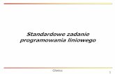 Standardowe zadanie programowania liniowegodydaktyka.polsl.pl/kwmimkm/wyklad_01_dzienne.pdf · Standardowe zadanie programowania liniowego Zagadnienie polega na maksymalizacji (minimalizacji)
