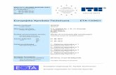 Europejska Aprobata Techniczna ETA-13/0421 ETA...i stateczność) i ER4 (Bezpieczeństwo użytkowania): – nośności charakterystyczne, podane w załącznikach, określono na podstawie