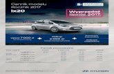 Cennik modelu Rocznik 2017 ix20 - Hyundai.pl · eksploatacji, warunki drogowe, warunki pogodowe, jakość paliwa, stan techniczny pojazdu oraz jego obciążenie. Zestawienie zużycia