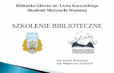 Prezentacja programu PowerPoint - bg.amw.gdynia.pl · ⇨ wybrać zakładkę Biblioteka Główna, w której jest link do strony domowej/katalogu on-line (), ⇨ wybrać opcję zaloguj,