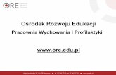 Ośrodek Rozwoju Edukacji - golden5.metis.pl · • Relacje nauczyciela z uczniem mogą ... Opiekuńcza relacja z nauczycielem daje dzieciom i młodzieży motywacjędo odnoszenia