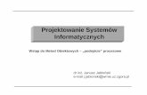 Projektowanie Systemów Informatycznych - staff.uz.zgora.plstaff.uz.zgora.pl/jjablons/wyk/ProcesUML.pdf · Projektowanie Systemów Informatycznych Funkcjonalno ść - Zaprogramowane
