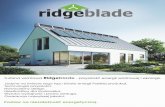 Ridgeblade - wiatraki.murat.pl · Ridgeblade: unikalna, wielokrotnie nagradzana turbina wiatrowa działa 365 dni w roku produkuje energię nawet przy niskich i nieregularnych prędkościach
