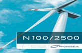 N100/2500 - nordex-online.com · Turbina wiatrowa współpracuje z dwoma wiatromie-rzami. Jeden z nich używany jest do sterowania, a drugi nadzoruje pierwszy. Na ekranie kontrolnym