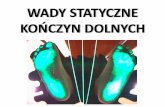 WADY STATYCZNE KOŃCZYN DOLNYCH - michalficon.pl · •stopa piętowa, •stopa wydrążona, •stopa koślawa, •stopa płaska. Stopa wydrążona Zdjęcia ze ścieżki podometrycznej.