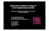 Multiscale modeling in design of novel engineering materials · Multiscale modeling in design of novel engineering materials Modelowanie wieloskalowe w projektowaniu nowoczesnych