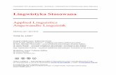 0 LS 24 spis treści - Lingwistyka StosowanaStosowana+24.pdf · słownik rosyjsko-polski (WSRP 1993: 27), S ...