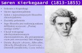 S ren Kierkegaard (1813-1855) · • Kierkegaard jest przekonany, że największym błędem miłości jest brak odniesienia do Boga. Miłość nie rozgrywa się tylko między dwojgiem