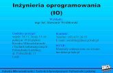 Inżynieria oprogramowania (IO) - DMCSneo.dmcs.p.lodz.pl/io5z/io5z_wykl.pdf · Inżynieria systemów komputerowych Inżynieria oprogramowania Inżynieria systemów ... Wymóg działania
