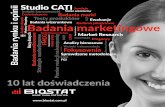 Badania wizerunkowe Badania marketingowe - biostat.com.pl · Pomiary obecności produktów w mediach Insighty konsumenckie Badania segmentacyjne Badania produktowe konceptów i prototypów