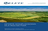 OFERTA KOMPLEKSOWA DLA ROLNICTWA - melete.pl - dla rolnictwa.pdf · DLA ROLNICTWA · Folie pryzmowe – do ogólnych zastosowań w rolnictwie i ogrodnictwie; · Folie kiszonkarskie