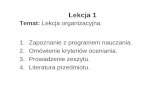 Lekcja 1 - Katedra Elektroniki ZSTiO J-wzstio-elektronika.pl/pliki_t_elektronik/TE_O1-01a.pdf · z wyzwalaczami nadpr ądowymi, bezpieczniki z wkładkami topikowymi, wyłączniki
