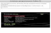 PolBox.Tv Instalacja oprogramowania · LISTA KANAŁÓW Instalacja oprogramowania PolBox.TV Prosimy wybrać Aktualizuj żeby przeinstalować oprogramowanie dekodera Prosimy wybrać