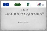 LGD „KORONA SĄDECKA” - es.malopolska.pl · Brama Beskidu, LGD Korona Sądecka oraz LGD Perły Beskidu Sądeckiego.