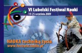 NAUKA techniką życia - kul.lublin.pl fileNAUKA techniką życia  VI Lubelski Festiwal Nauki 19-25 września 2009