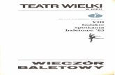 TEATR WIELKI - polski wortal teatralny · nie są łatwe. Lepiej powracać do ... „ Pory żyda" na sopran i fortepian (1982). Utwo ry symfoni c zn e ... Utwory kam e raln e „