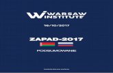 ZAPAD-2017 - Warsaw Institute I Think tank · w tym z użyciem broni nuklearnej. Prawdziwa skala manewrów zdecydowanie wykraczała poza oficjalnie wskazane ... Sądząc po reakcji