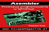 Stanisław Kruk Asembler. Podstawy programowania w Windows. · Podstawy programowania w Windows. Asembler. Podstawy programowania w Windows. Stanisław Kruk ... Co do sposobu konstrukcji
