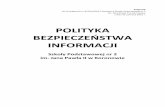 BEZPIECZEŃSTWA - sp2koronowo.edupage.org · telekomunikacyjnych w rozumieniu ustawy z dnia 21 lipca 2000 r. - Prawo telekomunikacyjne (Dz. U. ... Notatki służbowe sekretariat /sekretarz