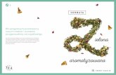 Dla spragnionych poszukiwaczy nowych smaków i aromatów ...ambertea.pl/wp-content/uploads/2016/05/zielona-aromat.pdf · stewia, wiśnie, płatki róży, truskawki, czerwony chaber,