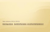 Działania samorządu uczniowskiego - Publiczne Gimnazjum ...pg5.webd.pl/wp-content/uploads/2010/05/su_2011-2012.pdf · W ramach akcji uzbieraliśmy 11 kg monet. Przekazaliśmy ...
