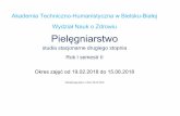 Akademia Techniczno-Humanistyczna w Bielsku-Białej Wydział ...wnoz.ath.bielsko.pl/main/wp-content/uploads/2018/04/Stacjonarne... · Nowoczesne techniki diagnostyczn wykład 8.00-10.15(3