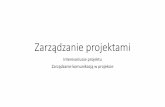 Zarządzanie projektami - karolinamazur.pl · Projektem Identyfikacja Interesariuszy Plan Zarządzania Komunikacją Komunikowanie się Zarządzanie Zaangażowaniem Interesariuszy