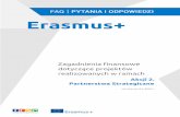 dotyczące projektów - erasmusplus.org.plerasmusplus.org.pl/wp-content/uploads/2014/02/FAQ_Akcja2.pdf · pokryte w ramach kategorii budżetowej „Zarządzanie projektem i jego wdrażanie”