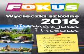 Wycieczki szkolne 2016 - FOKUSfokus.waw.pl/images/KATALOGI/Fokus Katalog GIM i LO 2016.pdf · oraz Olimpie i wpływie jego mieszkańców na świat antyczny. Wyobraź sobie Warszawę