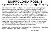 MORFOLOGIA ROŚ - zerios.uw.edu.pl · Przy oznaczaniu roślin niezbędna jest znajomość specjalistycznych terminów, opisujących zewnętrzną budowę organów roślinnych. Niniejszy