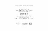 Rocznik Statystyczny Poznania 2013 - poznan.stat.gov.plpoznan.stat.gov.pl/.../752/3/6/1/rocznik_poznan_2013_pol.pdf · PRZEDMOWA Rocznik Statystyczny Poznania jest publikacj¹, która