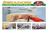 Kanonizacja Jana Pawła II i Jana XXIIIswiadomi-chrystusa.pl/gazeta/2013/10-2013.pdfKanonizacja Jana Pawła II i Jana XXIII odbędzie się 27 kwietnia przyszłego roku - ogłosił